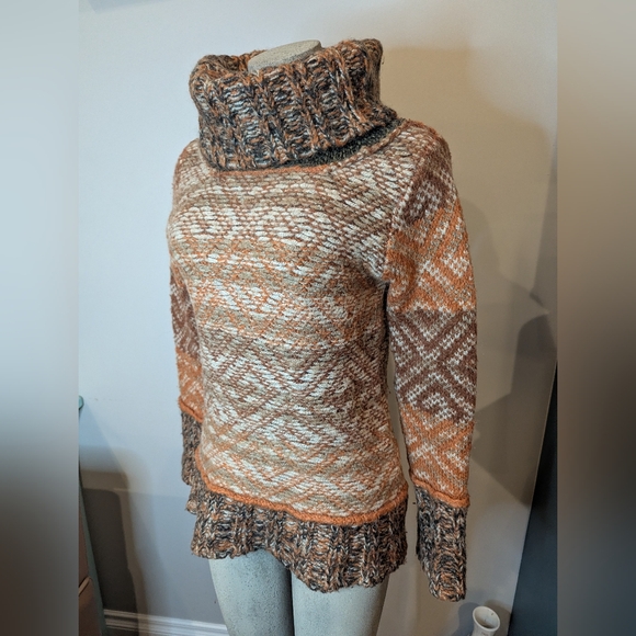 Desigual Long Freya Cozy cowl neck sweater Size medium - Picture 5 of 12